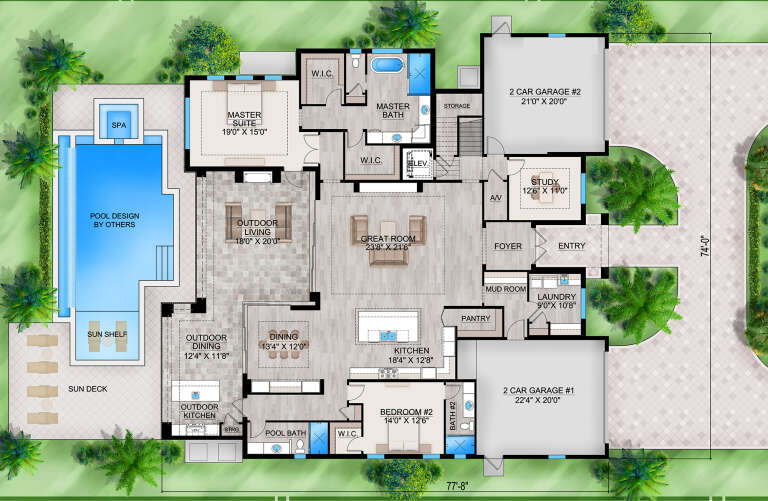 House Plan House Plan #29882 Drawing 1