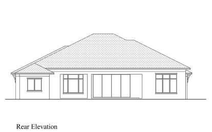 Coastal House Plan #207-00117 Elevation Photo