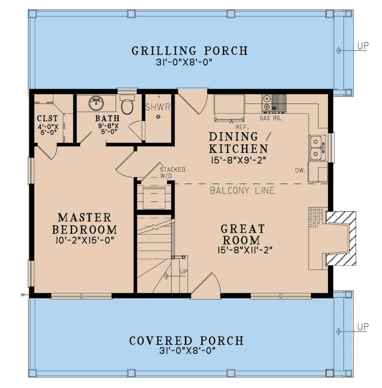 House Plan House Plan #29888 Drawing 1