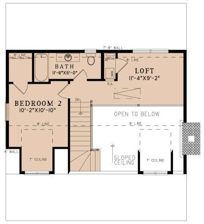 Second Floor for House Plan #8318-00366