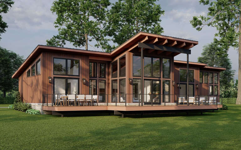 House Plan House Plan #29889 Angled Front Elevation