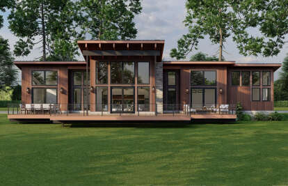 Modern House Plan #8318-00367 Elevation Photo