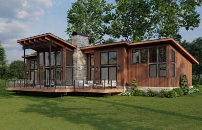 Modern House Plan #8318-00367 Elevation Photo