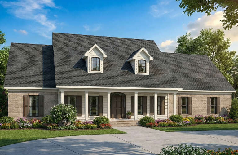 House Plan House Plan #2989 Angled Front Elevation