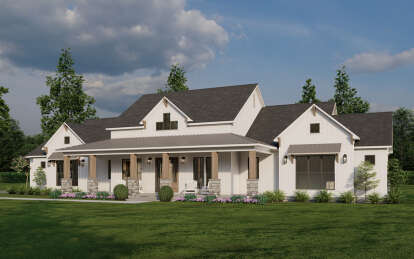 House Plan House Plan #29890 Angled Front Elevation