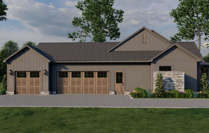 Modern Farmhouse House Plan #8318-00369 Elevation Photo