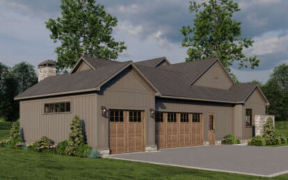 Modern Farmhouse House Plan #8318-00369 Elevation Photo