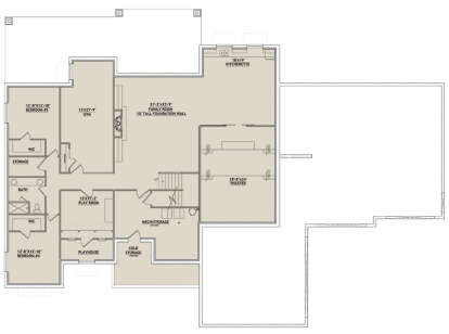 Basement for House Plan #8768-00138