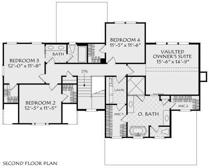 Second Floor for House Plan #8594-00483