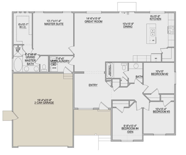 House Plan House Plan #29899 Drawing 1