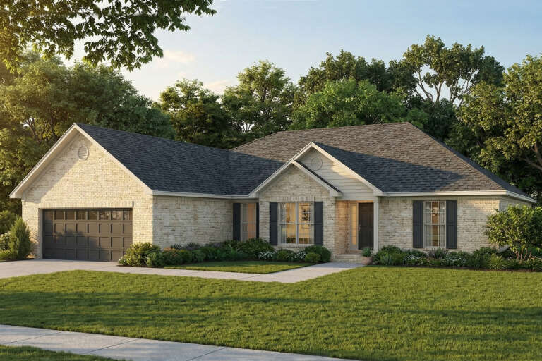 House Plan House Plan #2990 Angled Front Elevation
