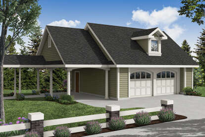 House Plan House Plan #29905 Angled Front Elevation