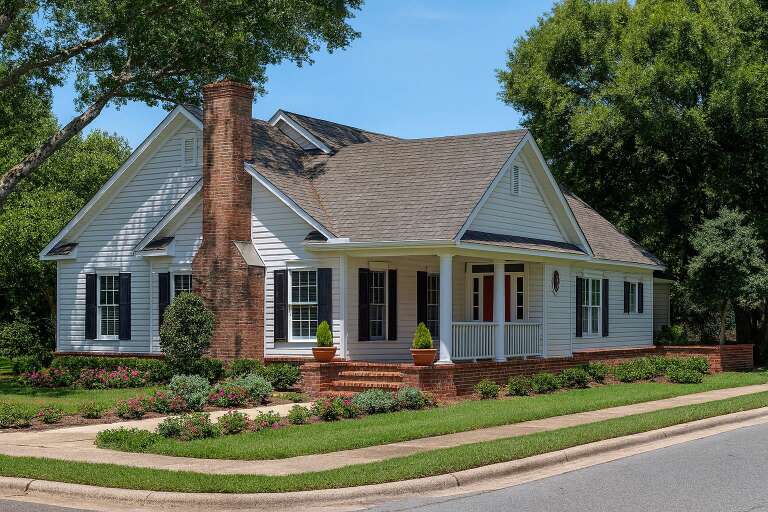 House Plan House Plan #2991 Angled Front Elevation