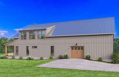 Barn House Plan #041-00341 Elevation Photo