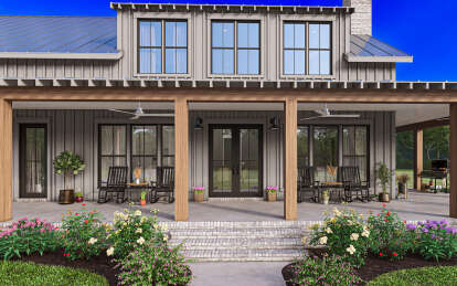 Barn House Plan #041-00341 Elevation Photo