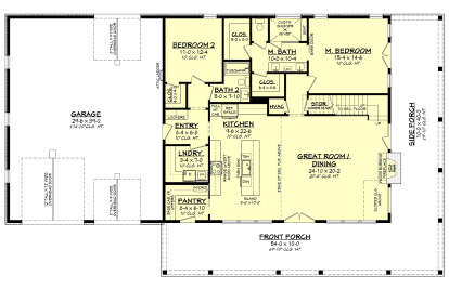 Main Floor  for House Plan #041-00341