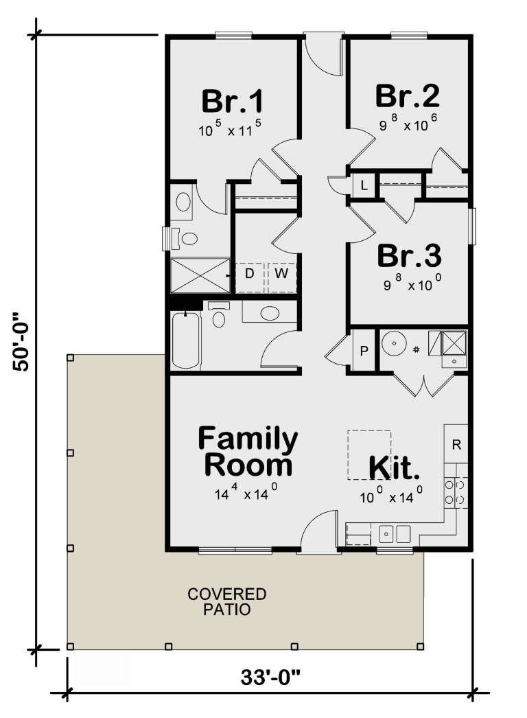 House Plan House Plan #29914 Drawing 1