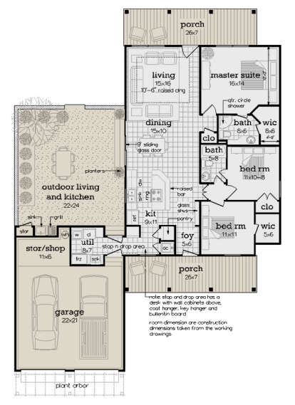Main Floor  for House Plan #048-00298
