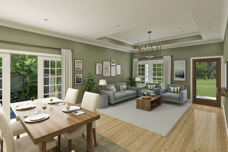 Country Plan - 1,362 Square Feet, 3 Bedrooms, 2 Bathrooms | Floor Plan ...