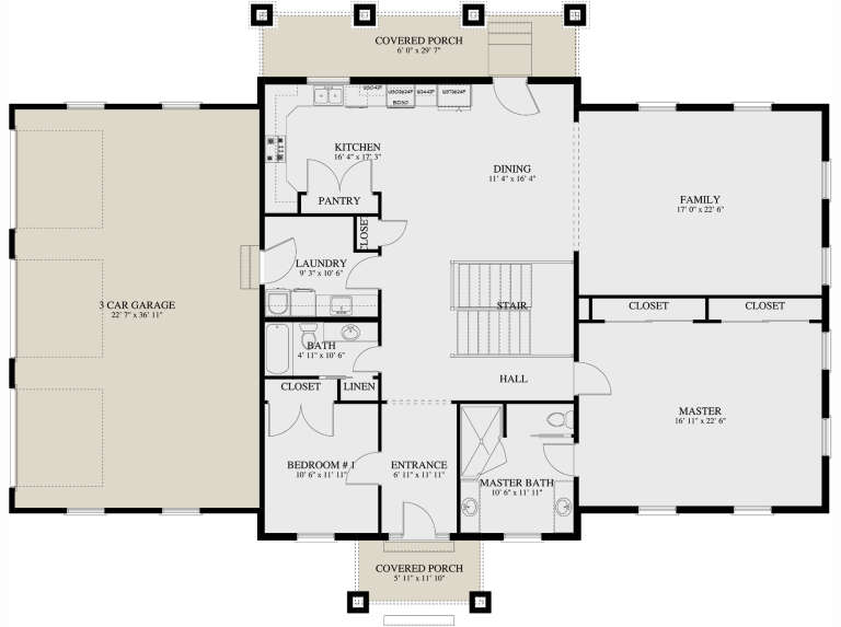 House Plan House Plan #29916 Drawing 1