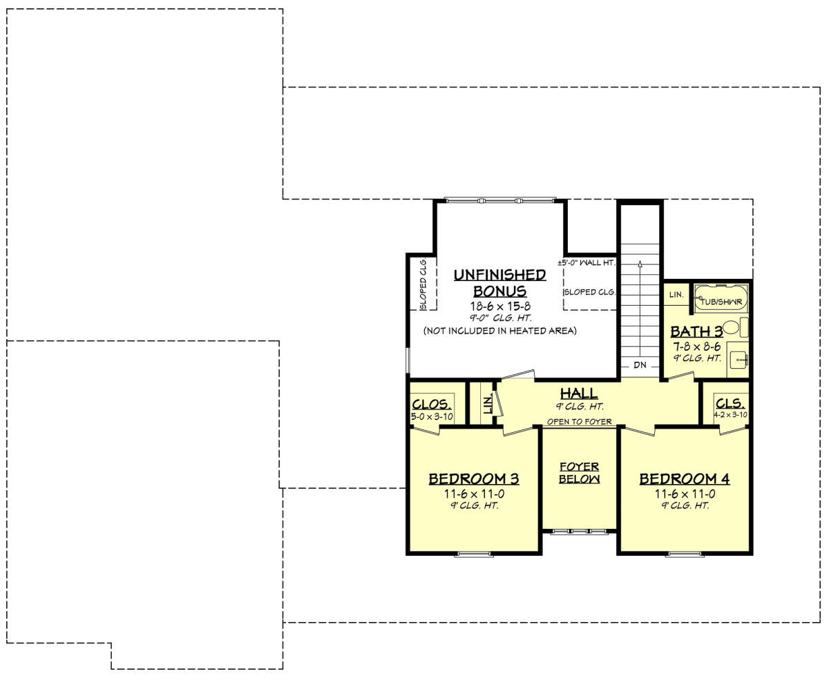 Second Floor for House Plan #041-00342