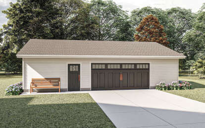 House Plan House Plan #29919 Angled Front Elevation