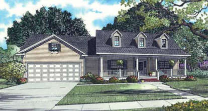 Country House Plan #110-00081 Elevation Photo