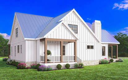 Modern Farmhouse House Plan #009-00379 Elevation Photo