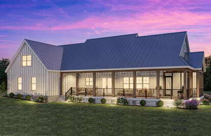 Modern Farmhouse House Plan #009-00380 Elevation Photo