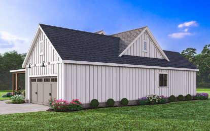 Modern Farmhouse House Plan #009-00381 Elevation Photo
