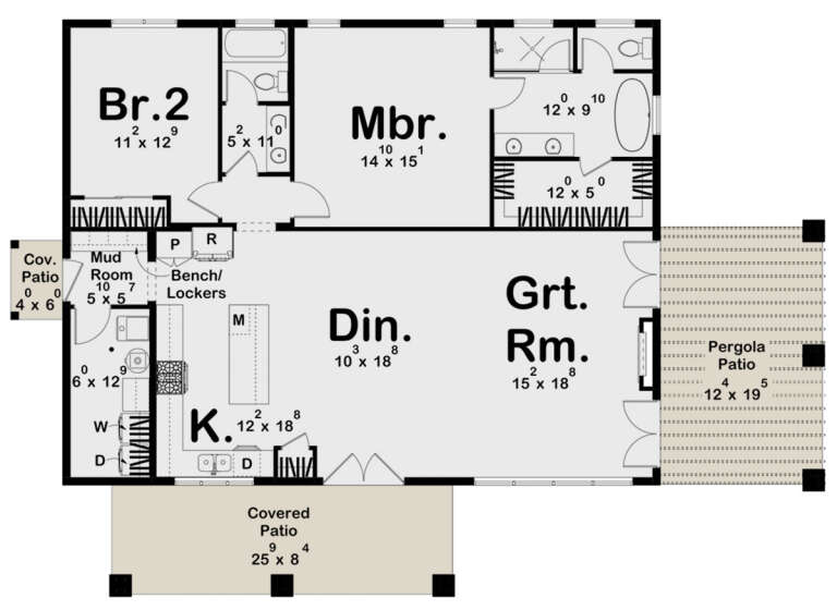 House Plan House Plan #29928 Drawing 1