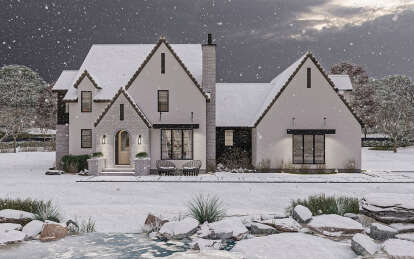 European House Plan #963-00852 Elevation Photo