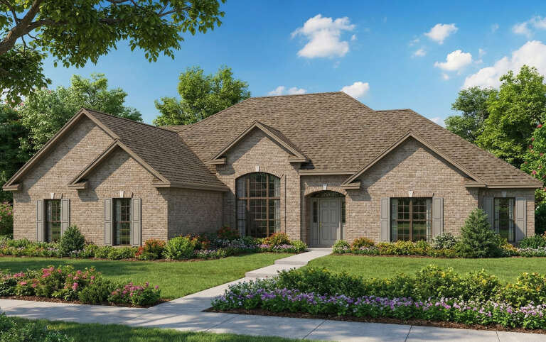 House Plan House Plan #2993 Angled Front Elevation