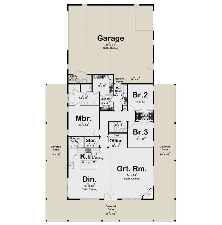 House Plan House Plan #29930 Drawing 1