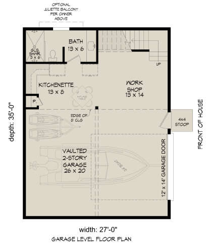 First Floor for House Plan #940-00903