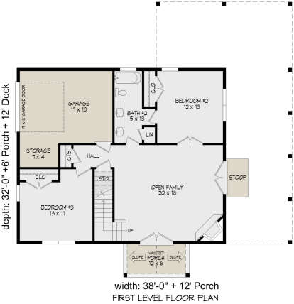 First Floor for House Plan #940-00906