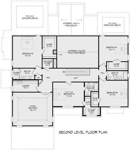 Second Floor for House Plan #940-00907