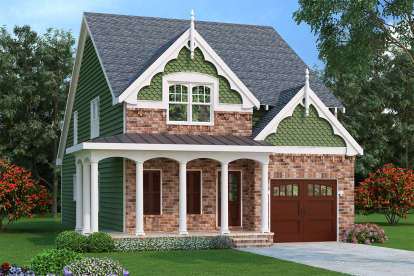 Victorian House Plan #009-00134 Elevation Photo