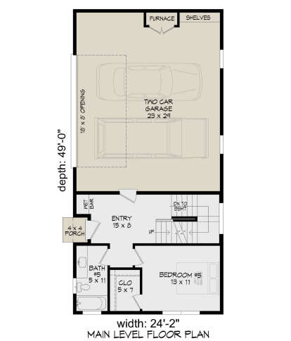 First Floor for House Plan #940-00909