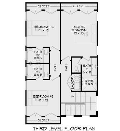 Third Floor for House Plan #940-00909