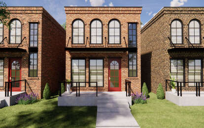 Contemporary House Plan #7071-00001 Elevation Photo