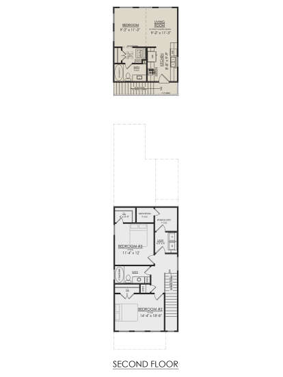 Second Floor for House Plan #7071-00001