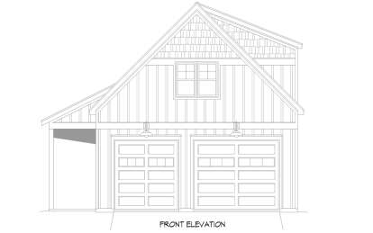 Cabin House Plan #940-00911 Elevation Photo