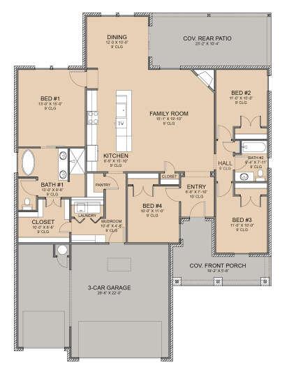 Main Floor  for House Plan #677-00024