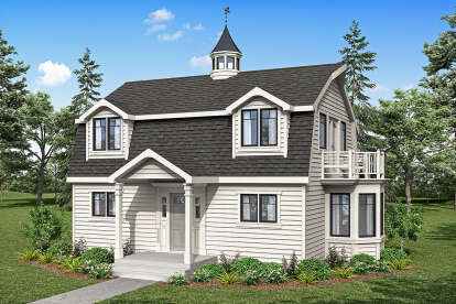 Cottage House Plan #035-01071 Elevation Photo