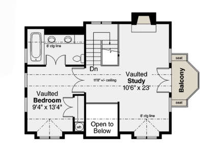 Second Floor for House Plan #035-01071