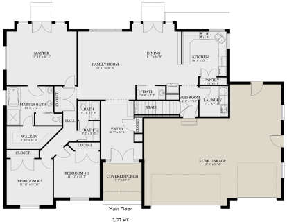 House Plan House Plan #29949 Drawing 1