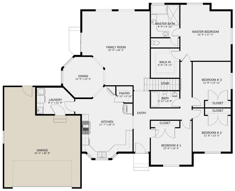 House Plan House Plan #29950 Drawing 1