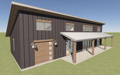 Modern House Plan #1462-00074 Elevation Photo