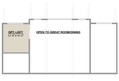 Optional Loft for House Plan #1462-00075
